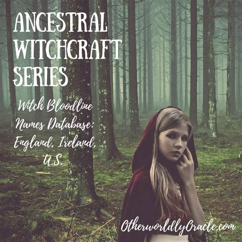 Ancestral database of witches